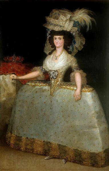 Francisco de Goya Maria Luisa con tontillo France oil painting art